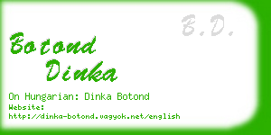 botond dinka business card